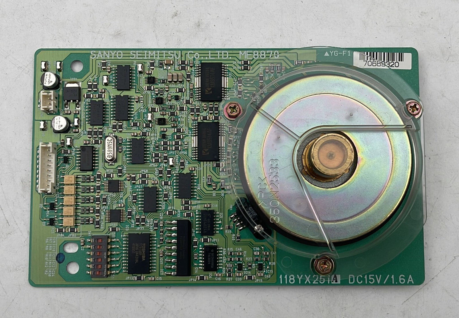 FujiFilm 118YX251A DC15V / 1.6A SANYO ME8870 PCB Circuit Board  from XG5000