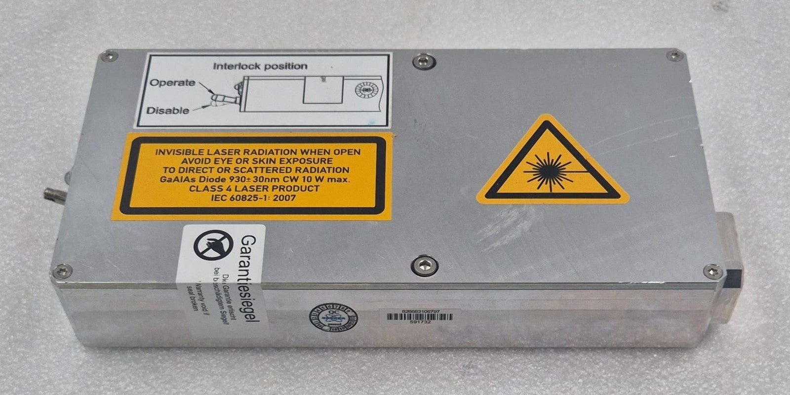 Bruker GaAlAs Diode Laser 930 +/- 30nm CW 10W Max