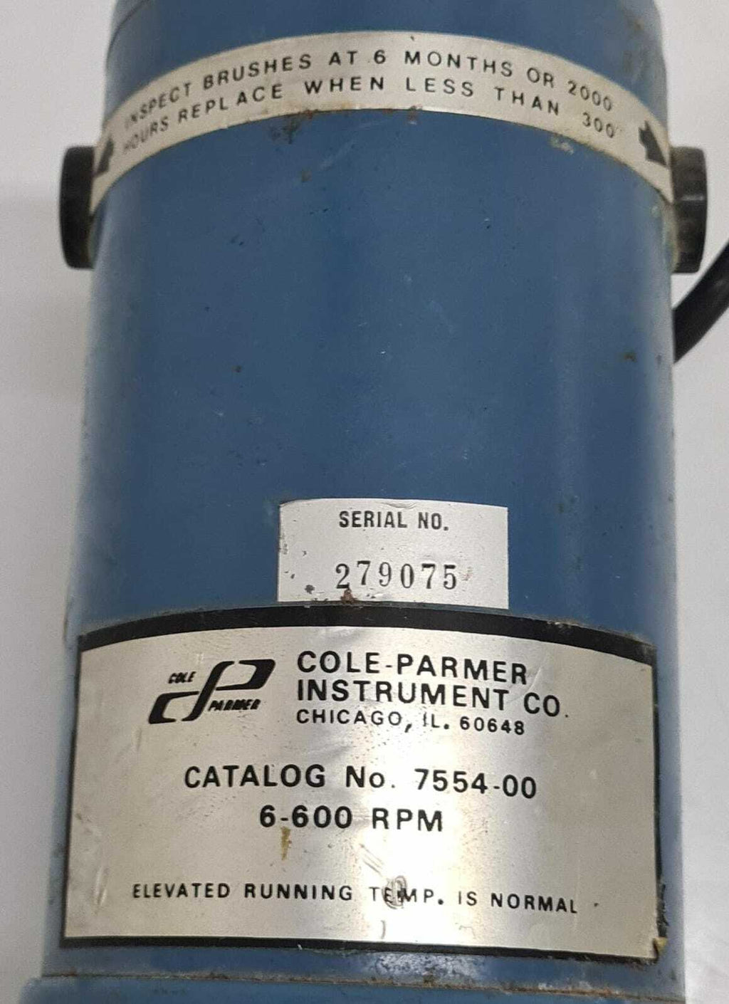 Cole-Parmer 7554-00 Master-Flex Variable Speed Drive W/ Peristaltic Pump 7018-20
