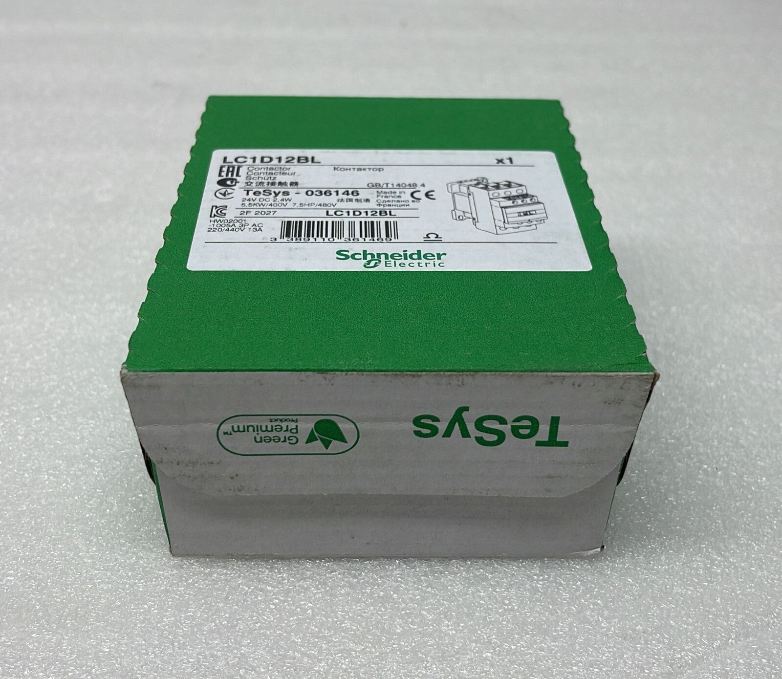 [LOT OF 3] NEW- Schneider Electric LC1D12 BL Relay Contactor