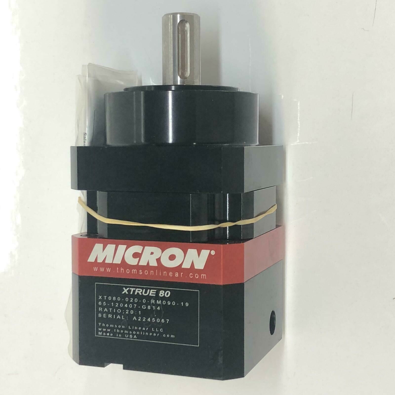 Micron X-True 80 Gearbox THOMSON INDUSTRIES XT080-020-0-RM090-19 65-120407-G814