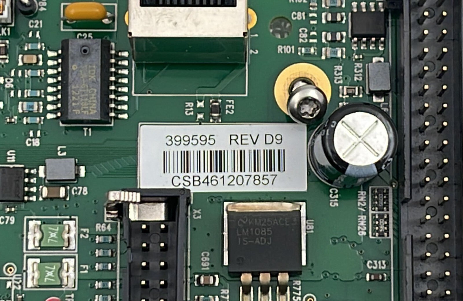 Videojet Universal CSB 239101 Rev D 399595 Rev D9 industrial control system board