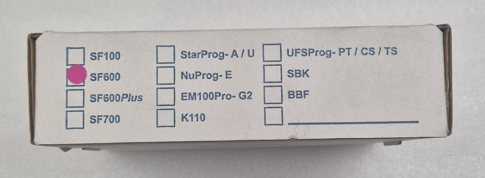 DediProg SF600 SPI flash IC programmer angled view
