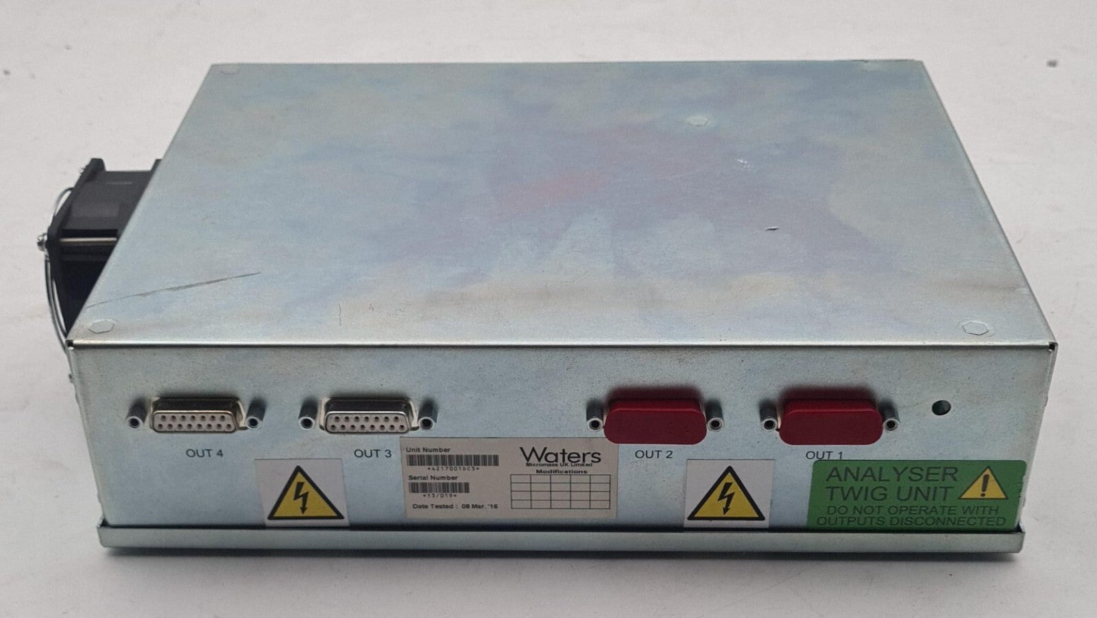 Waters Alliance Micromass Analyser TWIG Unit MA4162 HV Source for Q-Tof Premier