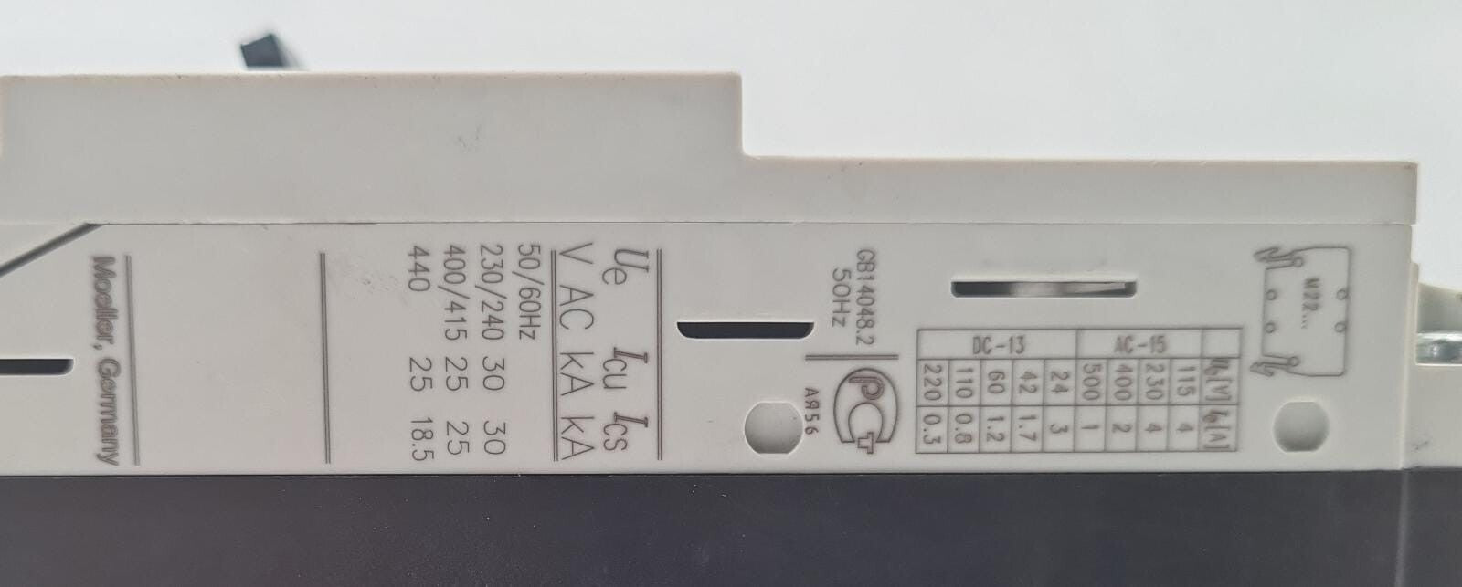 Moeller NZM 1 B1-A40 3 Pole Circuit Breaker 60947 DIN VDE 0660 690V AC