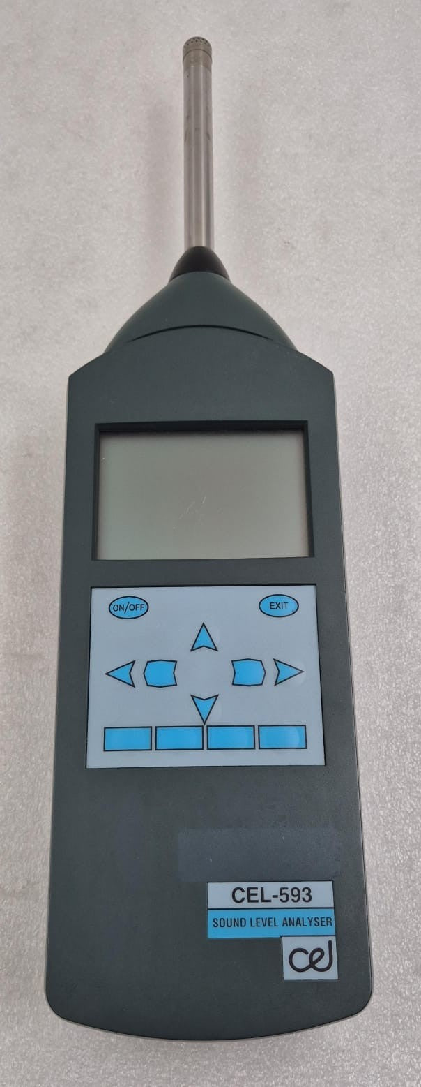 CEL Instruments CEL-593 Sound Level Analyzer W/ CEL-527 PREAMPLIFIER Microphone