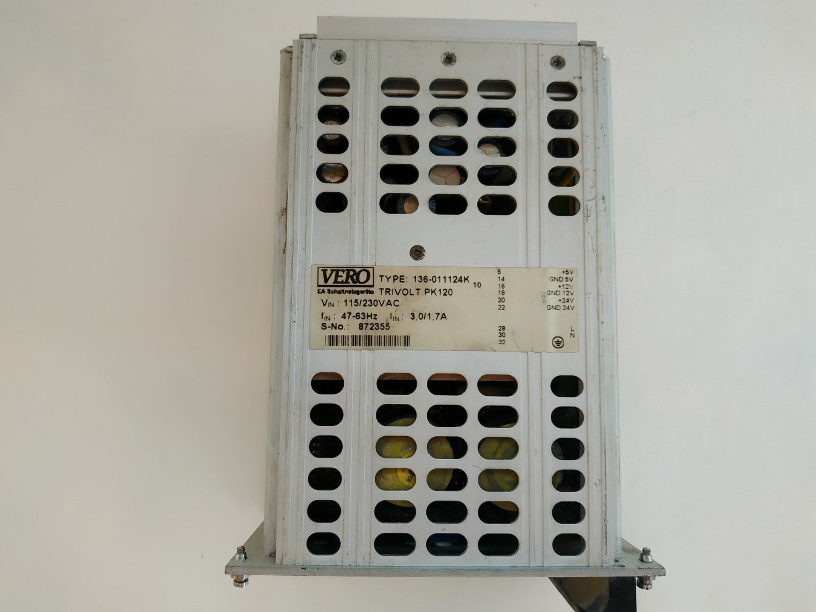 Vero Trivolt pk120 Plug in Power Supply 136 011124k