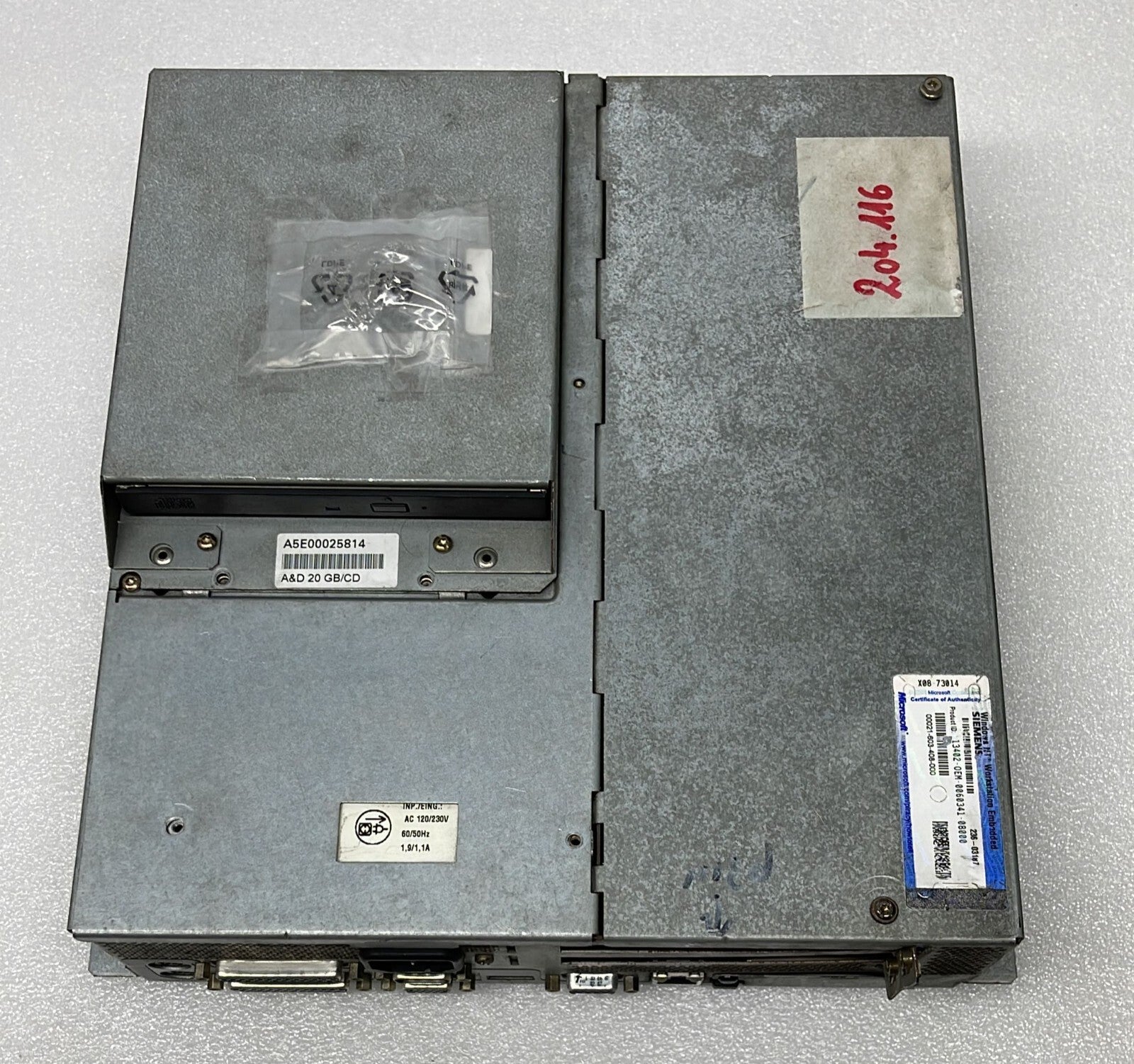 SIEMENS SIMATIC BOX PC 620 6ES7647-2CE20-0DX1 **AS-IS**