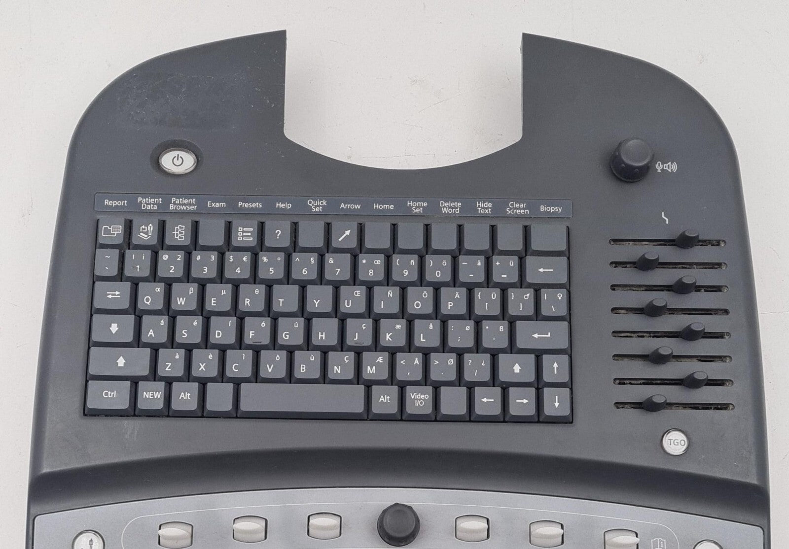 Siemens ACUSON X300 Ultrasound Keyboard Assembly 10348373 10429359