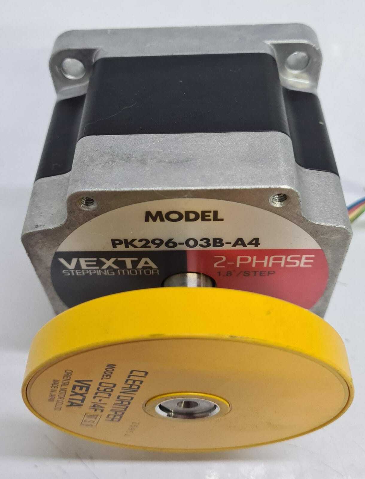 Vexta PK296-03B-A4 Stepping Motor 2-PHASE 1.8/Step W/ D9CL-14F Clean Damper