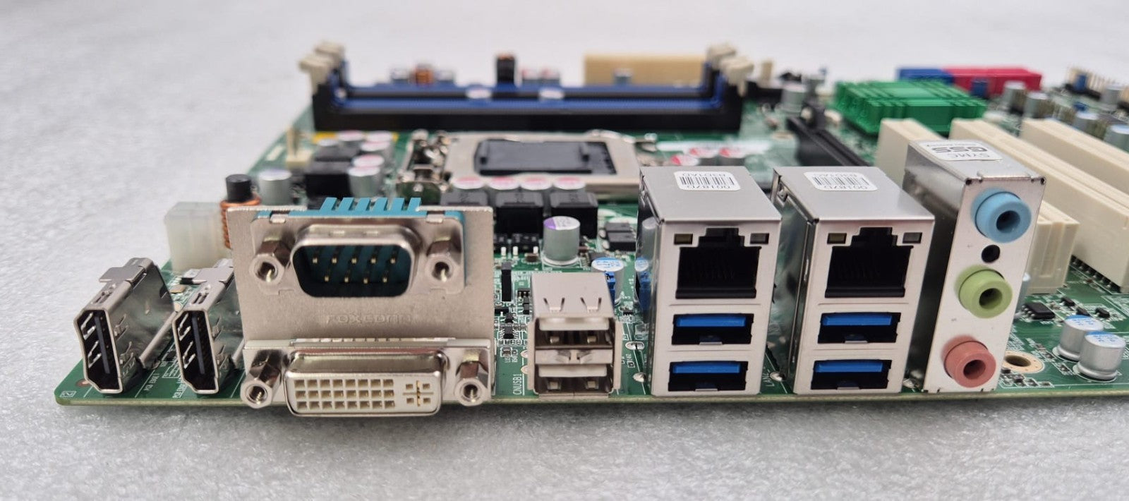 IEI IMBA-Q770-R10-EDC rear I/O ports panel view