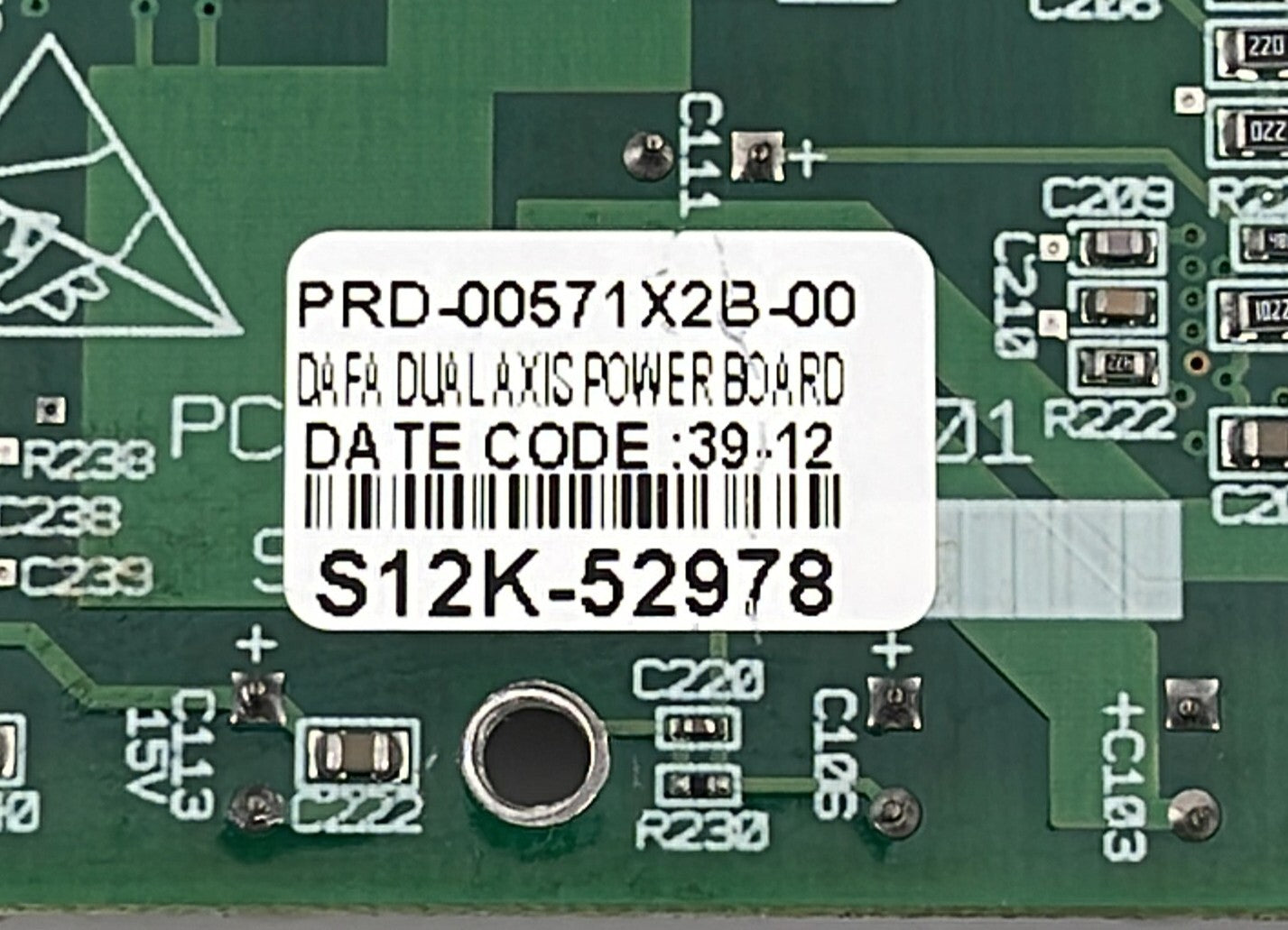KOLLMORGEN SERVOTRONIX PRD-00571X2b-00 DAFA DUAL AXIS POWER BOARD