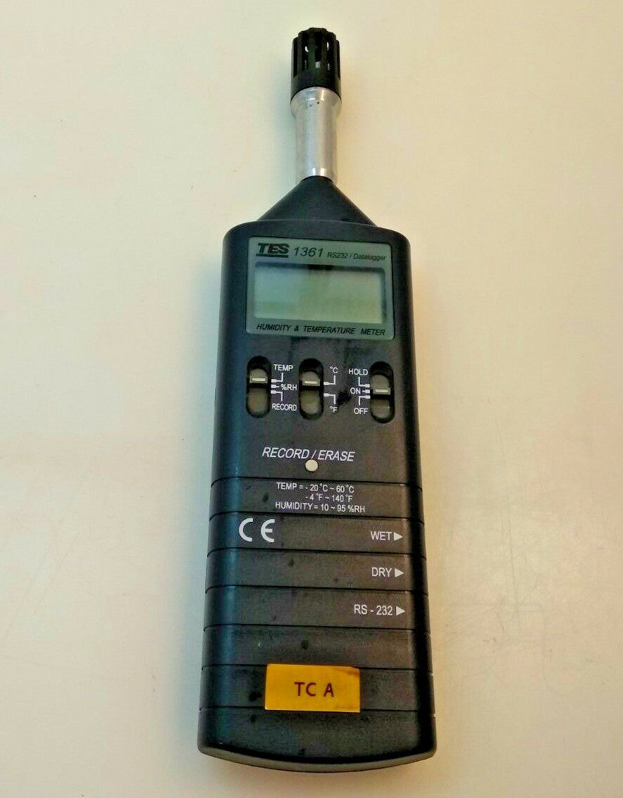Tes 1361 Digital Datalogging Humidity Temperature Meter