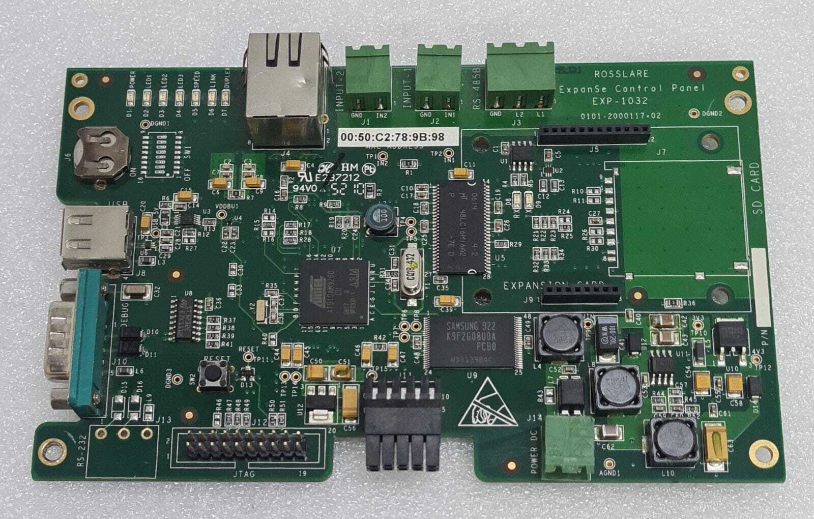 Rosslare Security EXP-1032 Expanse Control Panel Board 0101-2000117+02