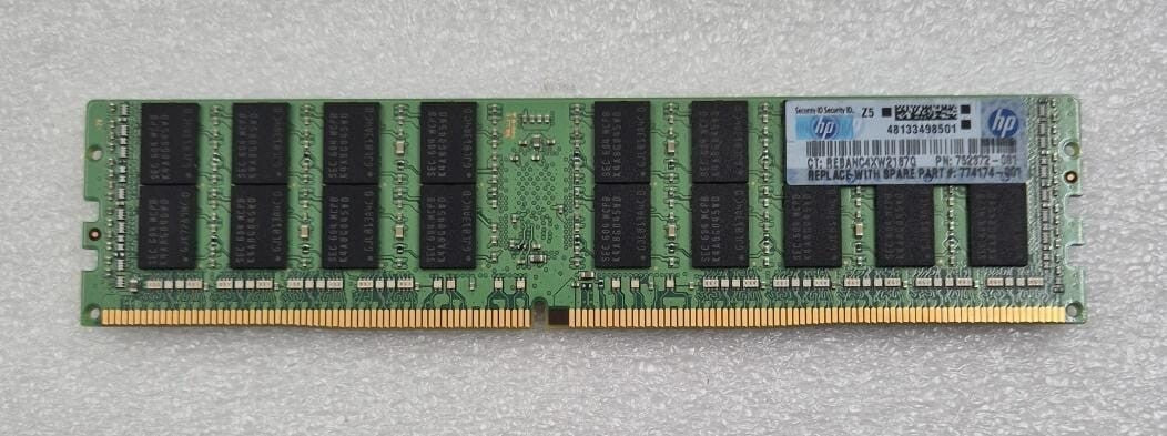 [LOT 6] SAMSUNG 32GB 4DRx4 PC4-2133P M386A4G40DM0-CPB2Q DDR4 RAM HP 752372-081