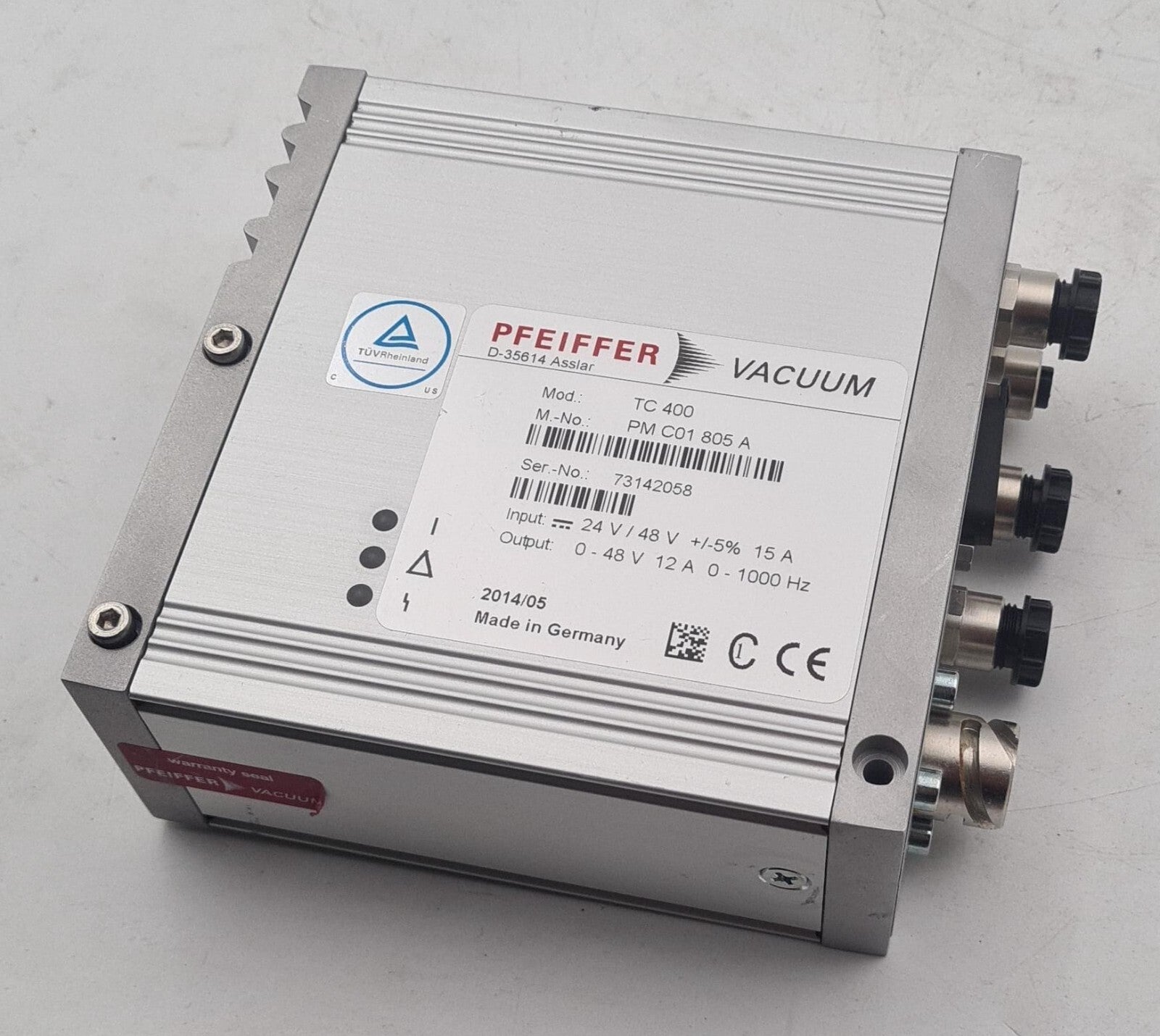 Pfeiffer Vacuum TC400 turbo pump controller module PM C01 805 A
