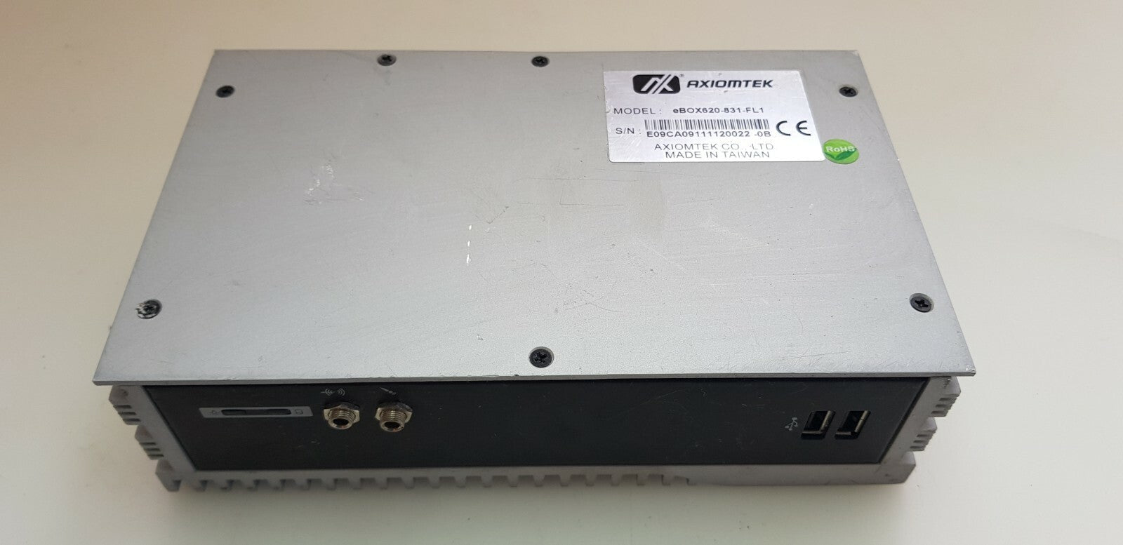 Axiomtek Ebox620 831 FL1 Fanless Compact Type Embedded Computer Intel Atom N270