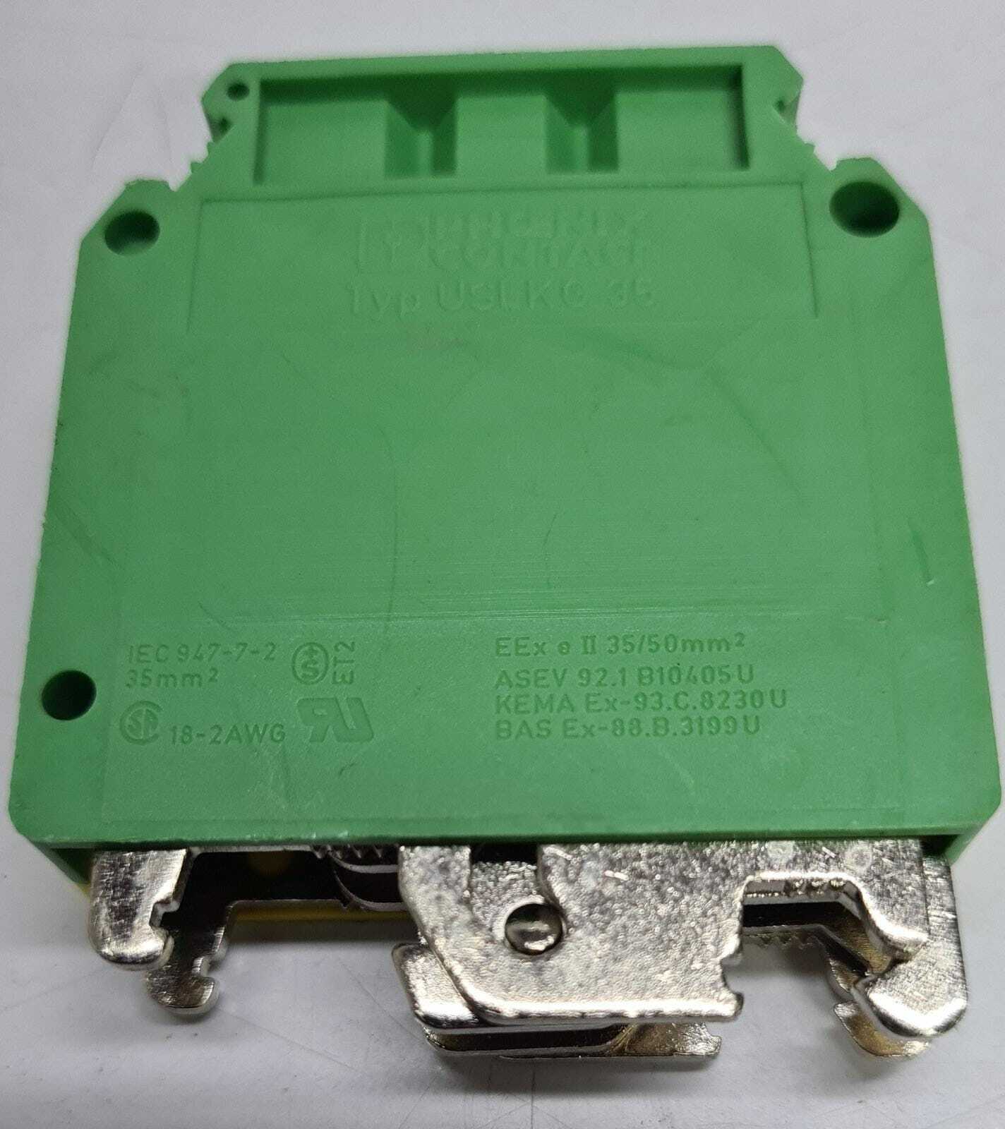 [LOT OF 5] Phoenix Contact Typ USLKG 35 Ground Modular Terminal Block 35 mm