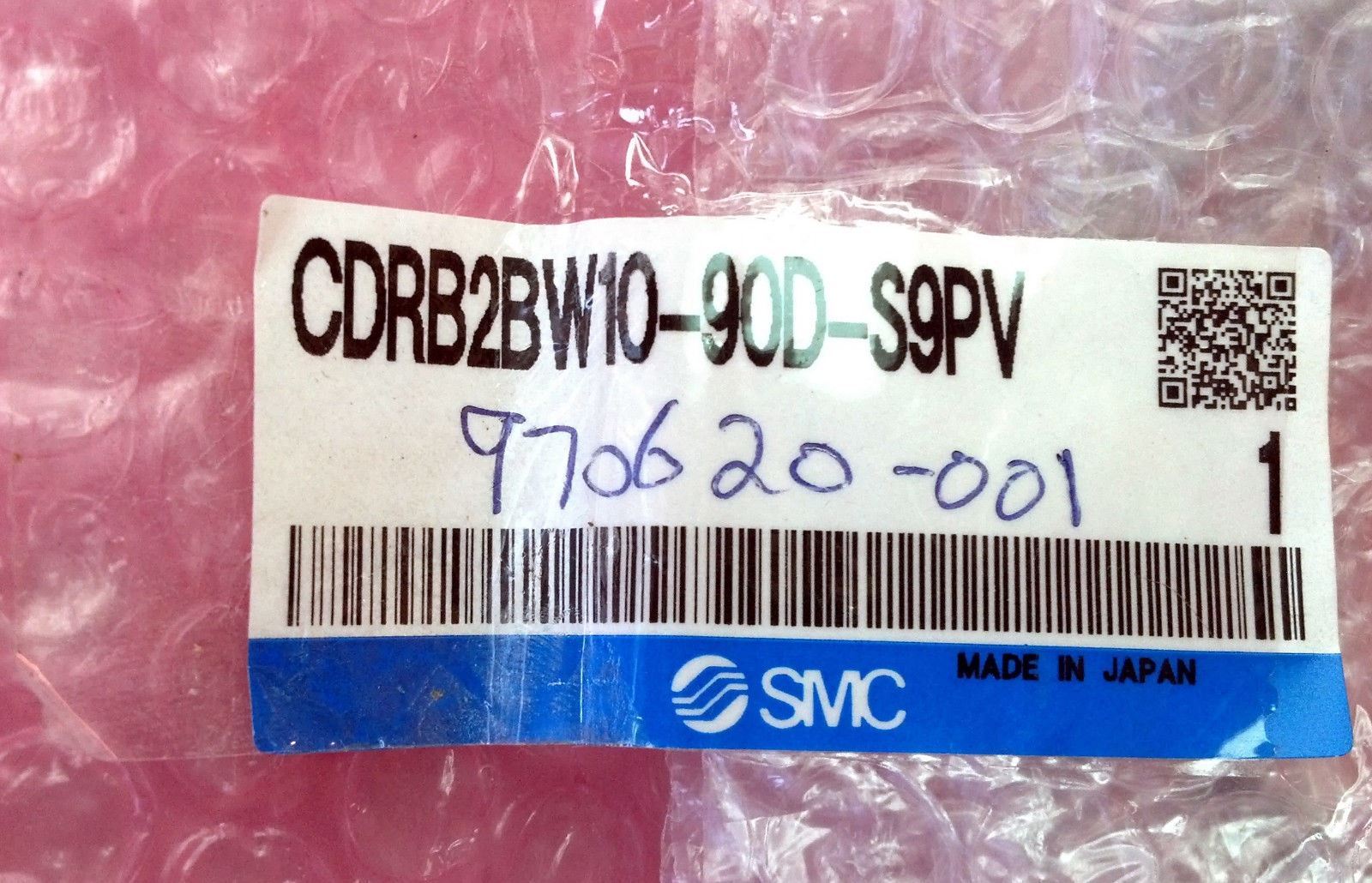 Smc CDRB2BW10-90D-S9PV Mini Rotary Actuator Pneumatic Cylinder Cable D-S9PV1