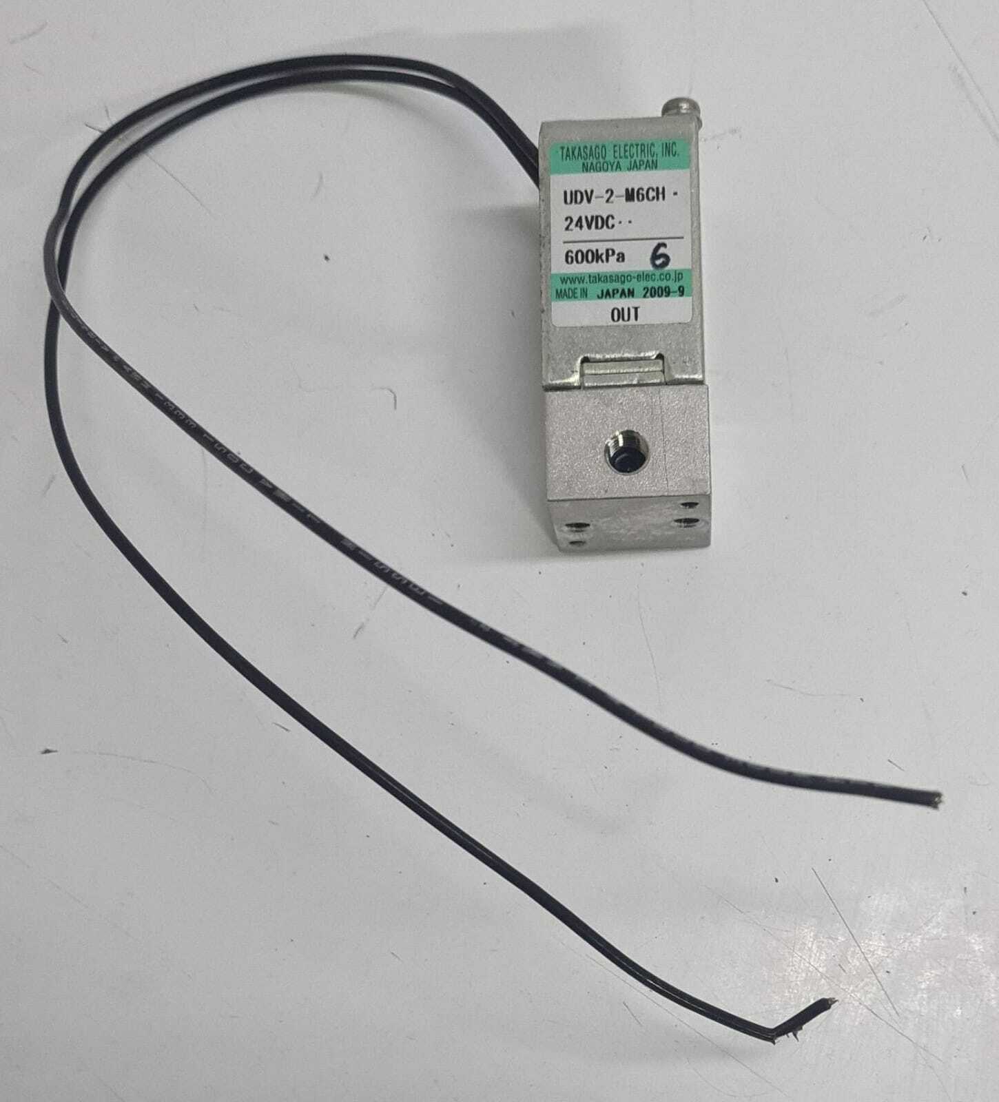 [LOT OF 4] Takasago Electric UDV-2-M6CH 24VDC 600kPa Liquid Solenoid Valve