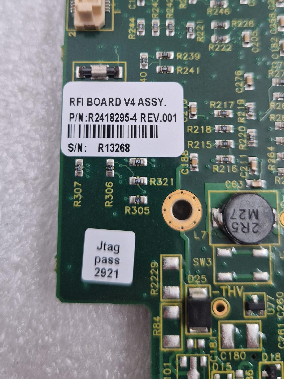 GE Healthcare Vivid S5 RFI-AM ultrasound board R2418295 for diagnostic imaging system electronics