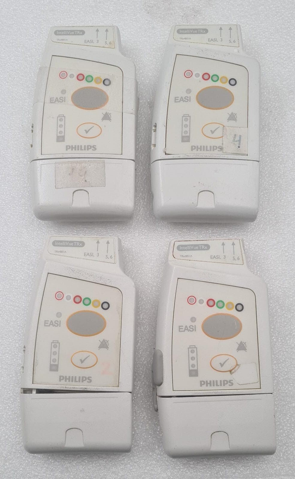 [LOT OF 4] PHILIPS IntelliVue TRx TRx4851A Telemetry transmitter PQC4851 **AS IS