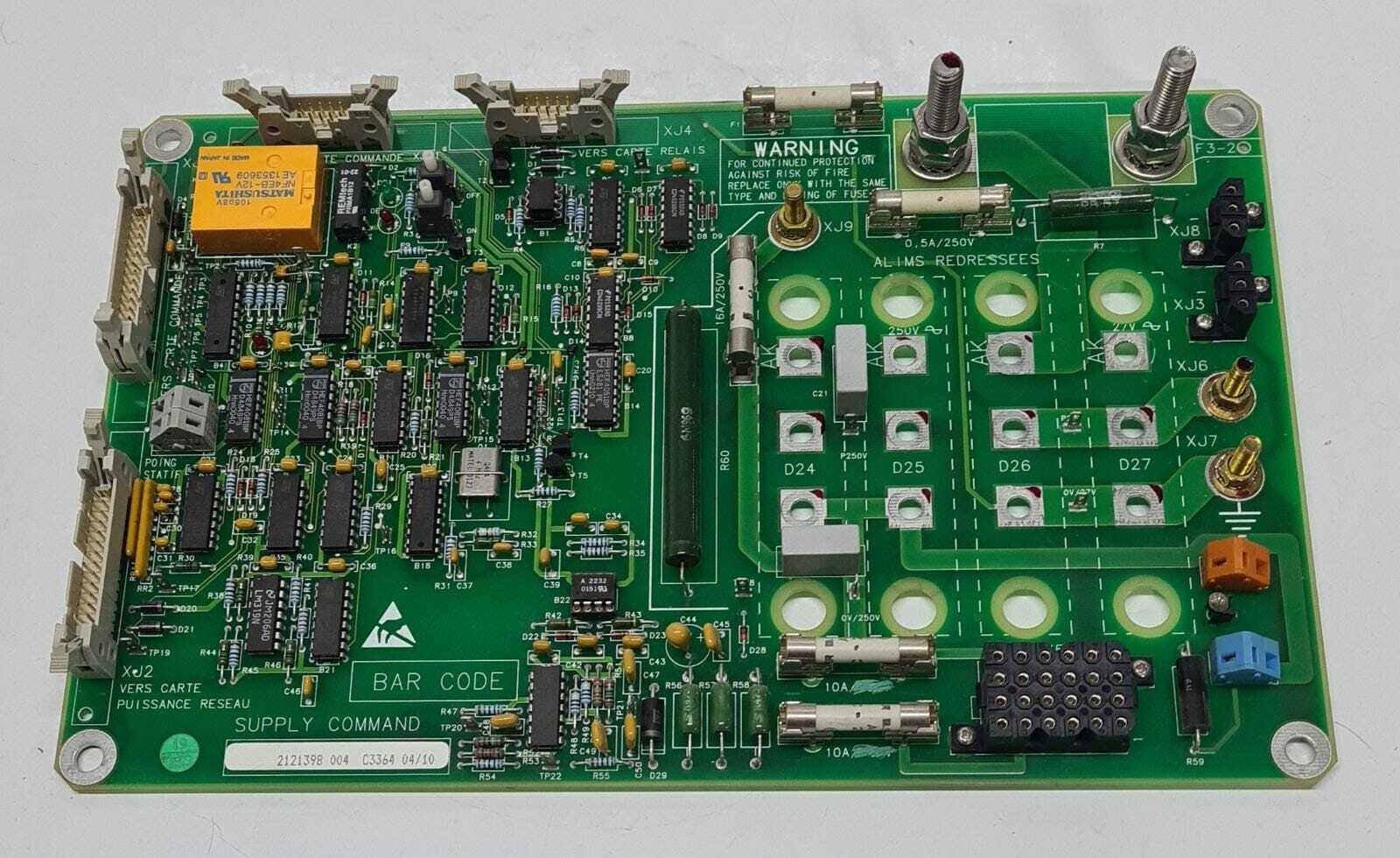 GE Mammography Senographe DMR+ Supply Command Board 2121398 004