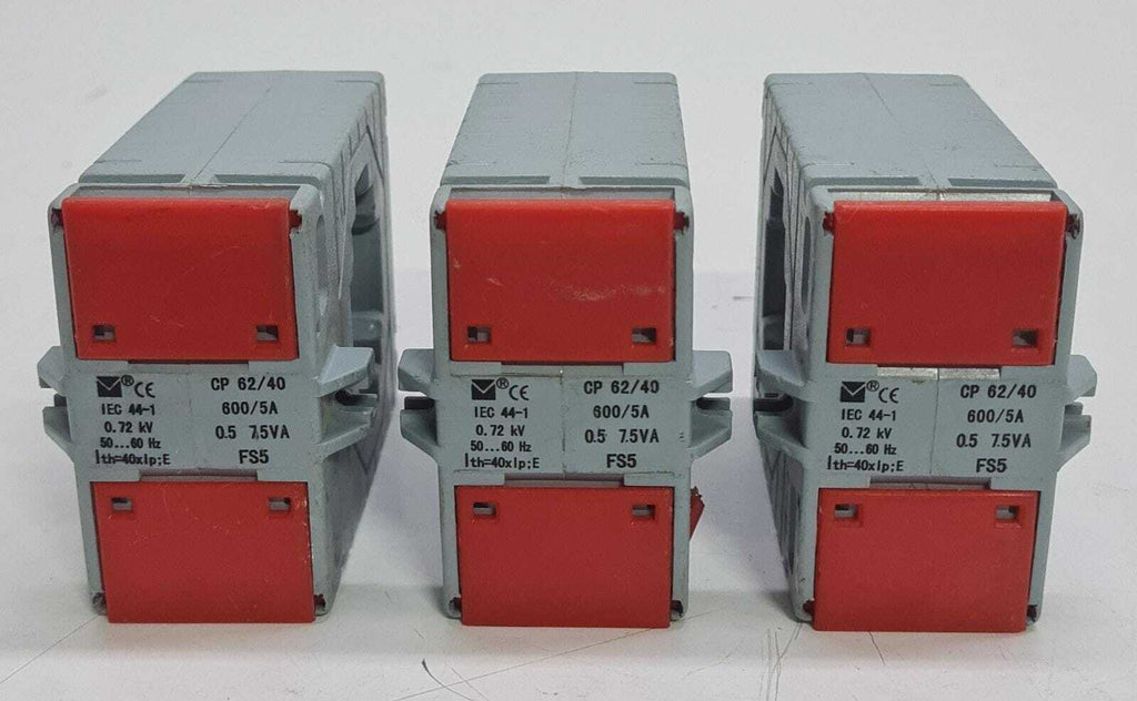 [LOT OF 3] Current Transformer IEC 44-1 CP62/40 7.5VA 600/5A 0.72 kV 50...60Hz
