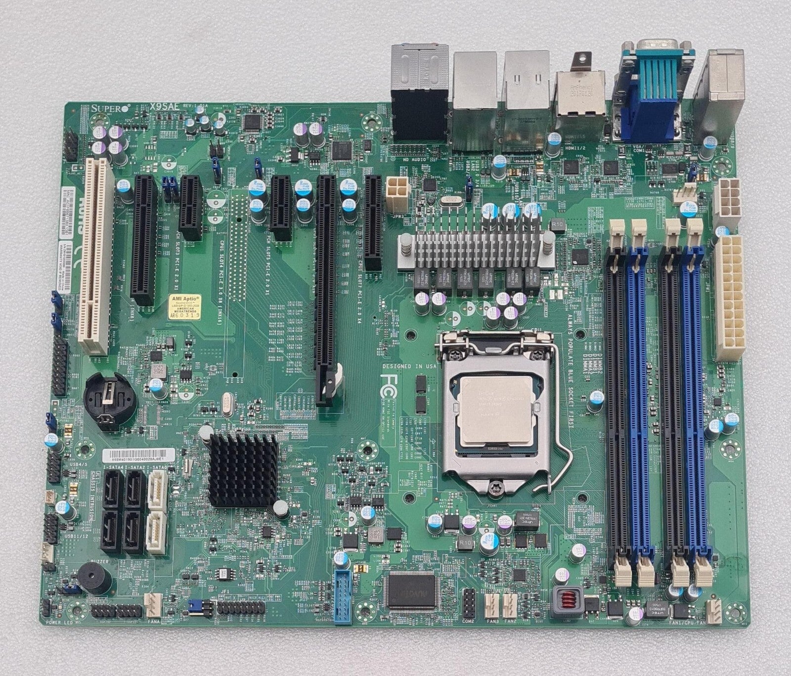 SUPERMICRO X9SAE REV: 1.01A Motherboard LGA1155 W/ Intel E3-1225V2