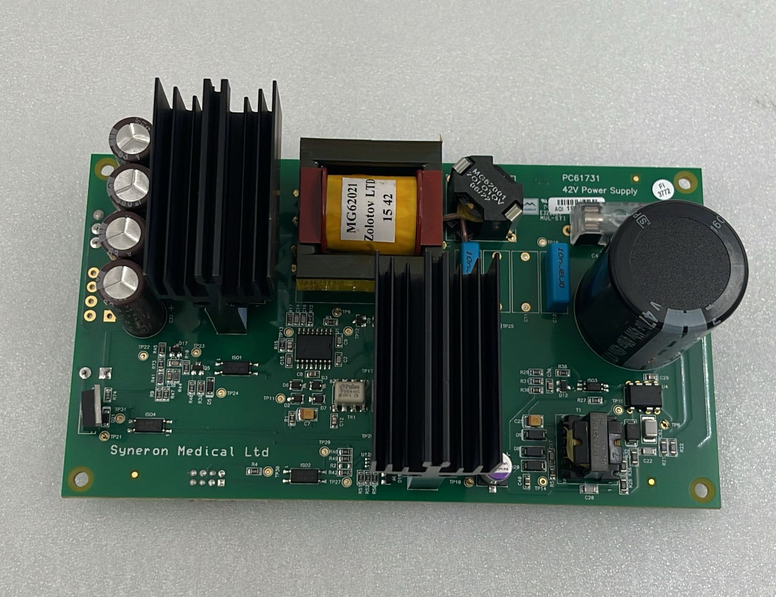 Syneron Candela medical power supply board top view
