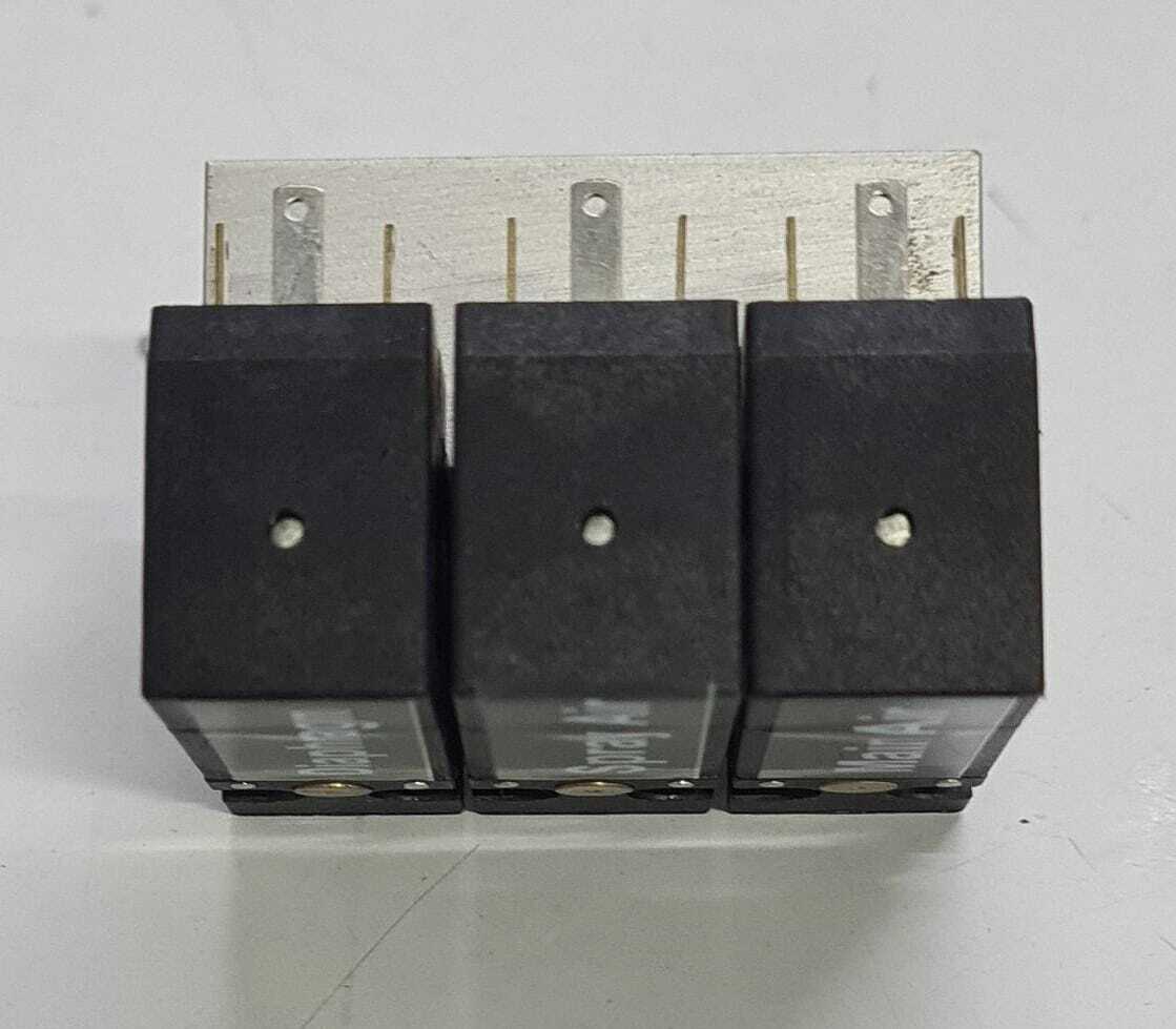 [LOT 3 PCS] AMISCO 24VDC 2.5W 3/2 NC 10 Bar Pilot Solenoid Valve, On Manifold