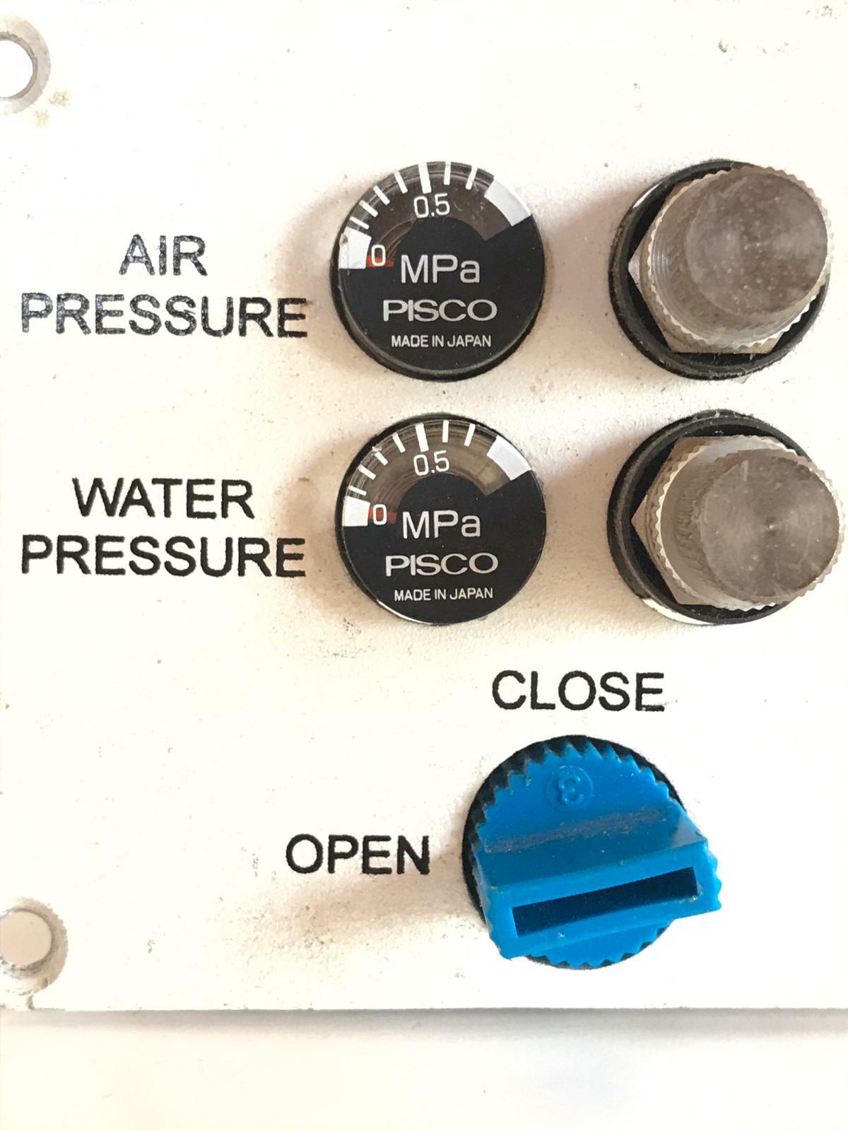 Pisco regulator panel 3 valve Air pressure Water pressure Open/Close Mode