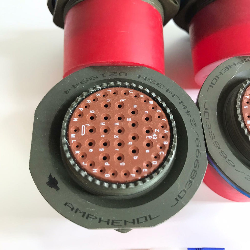[LOT OF 4]  Amphenol D38999/24WJ43SN 0218944 CIRCULAR MIL-SPEC CONNECTOR