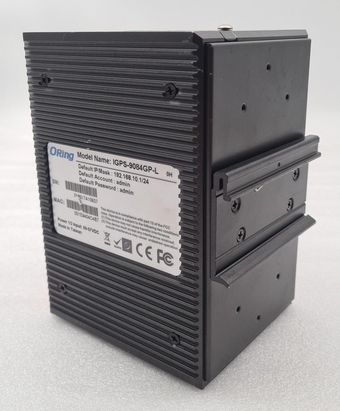 ORING IGPS-9084GP-L PoE Ethernet Switch Rugged 8* 10/100/1000T 4* LAN Capable