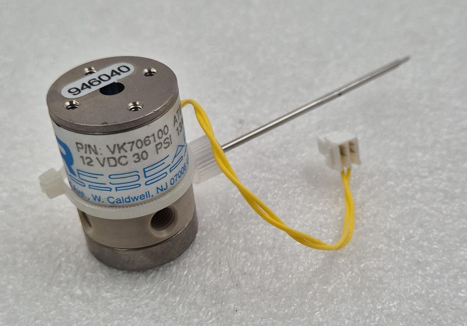 NResearch VK706100 3-Way Solenoid Valve 12VDC 30PSI