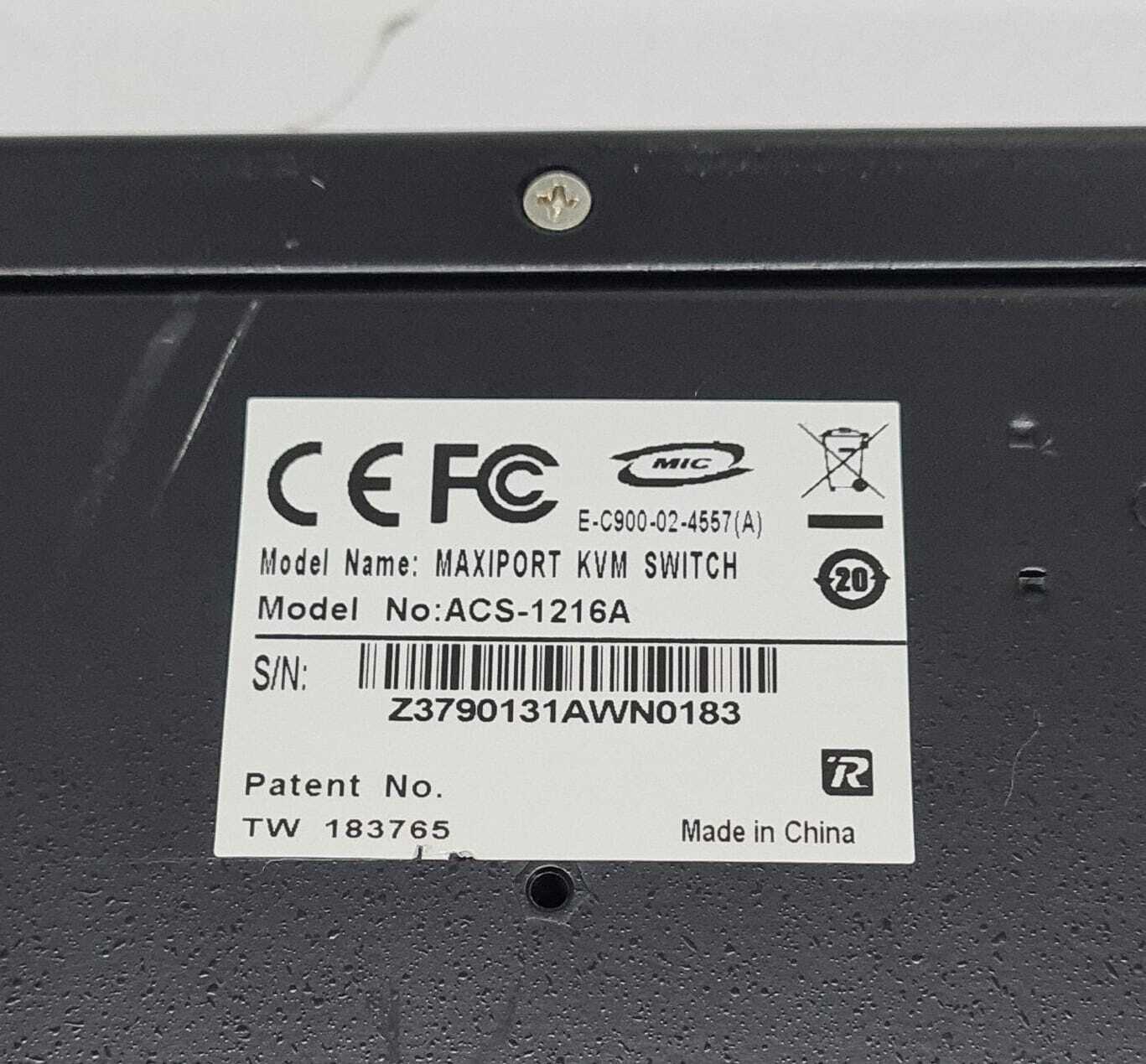 ATEN OSD Master View MAXIPORT KVM SWITCH ACS-1216A 16 Ports