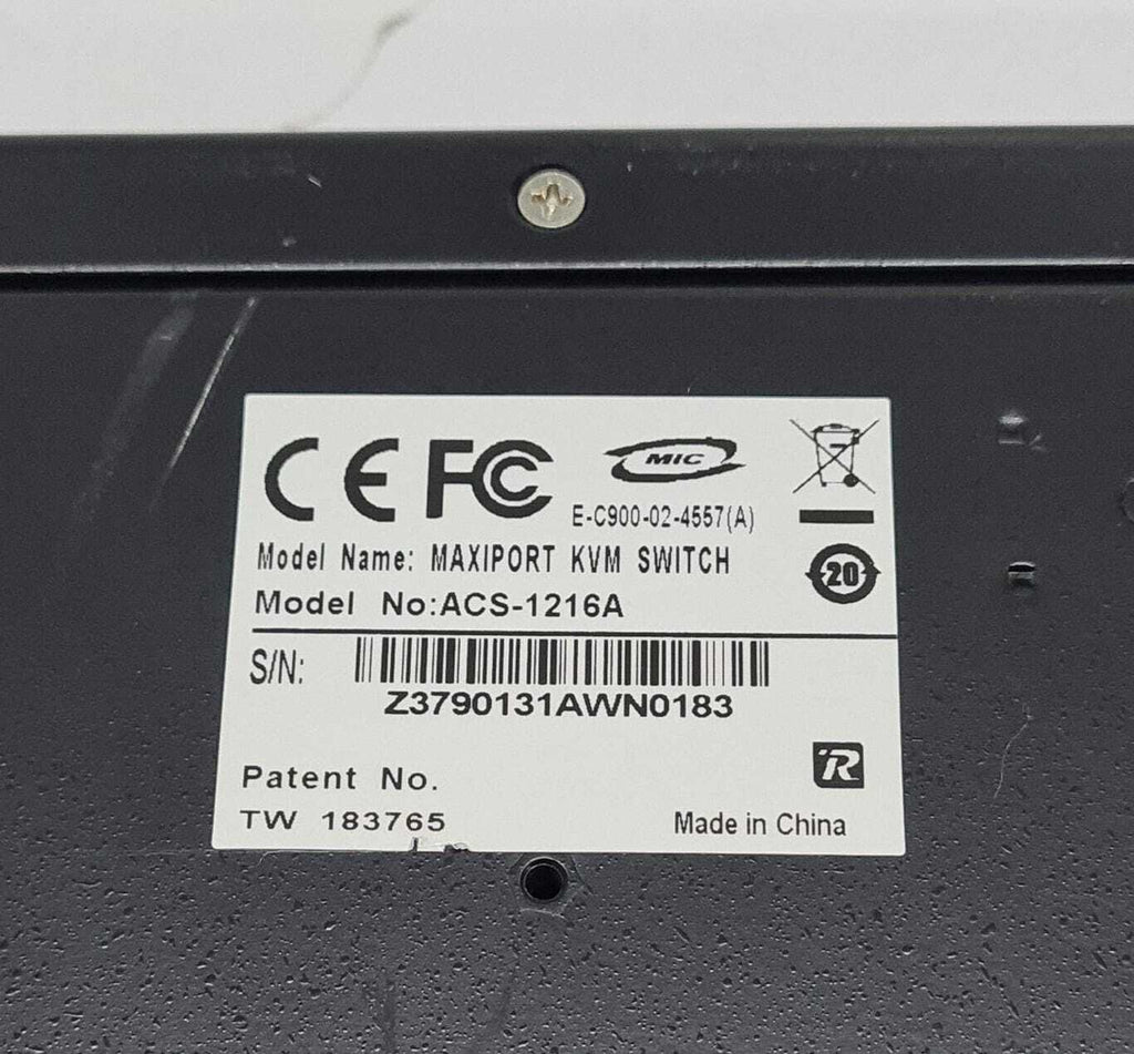 ATEN OSD Master View MAXIPORT KVM SWITCH ACS-1216A 16 Ports