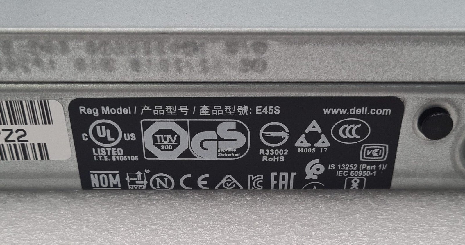 → PowerEdge R440 regulatory label detail