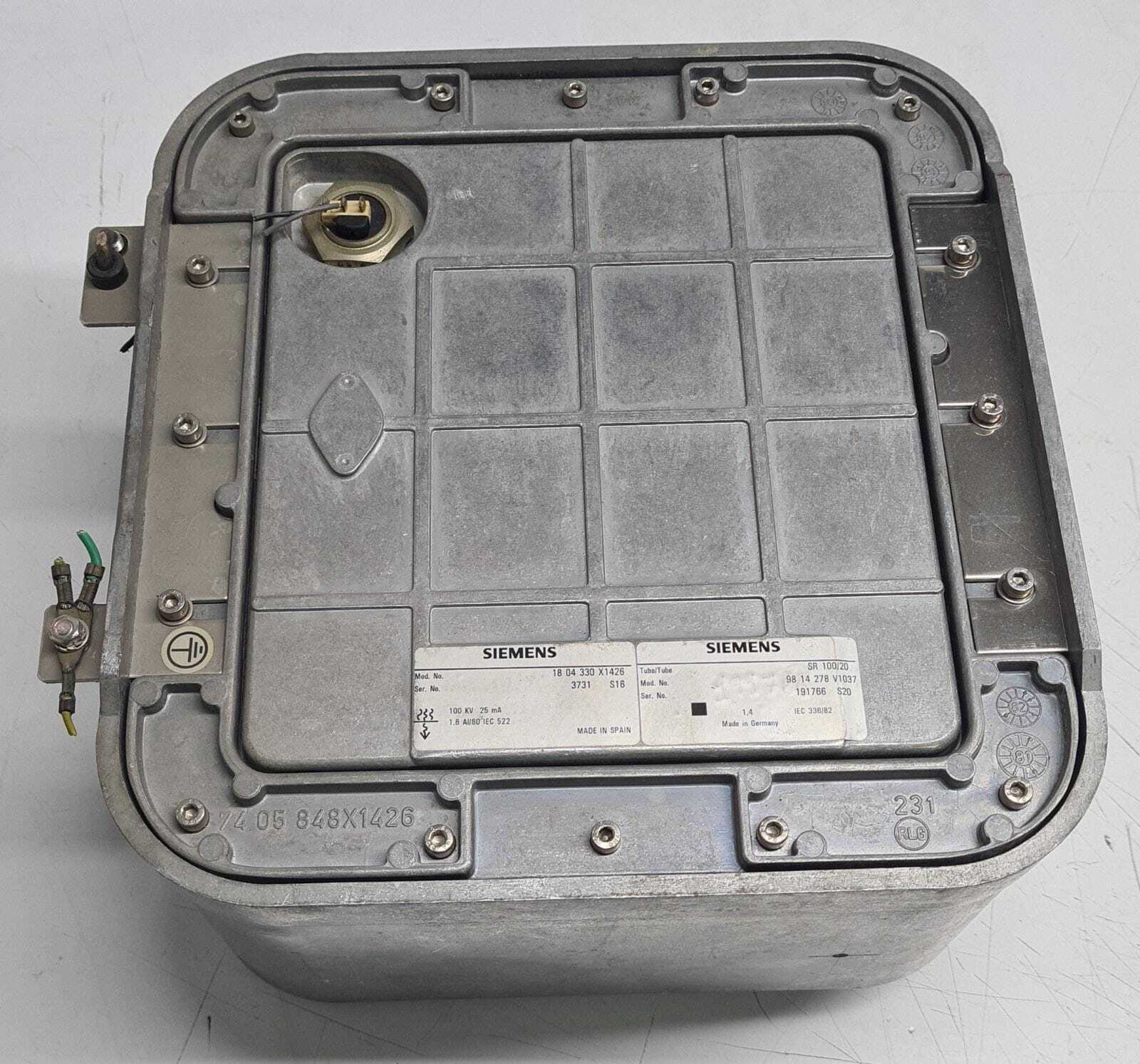 Siemens POLYMOBIL 3 III X-Ray 1804330 X1426 100 KV Power Supply SR 100/20 V1037