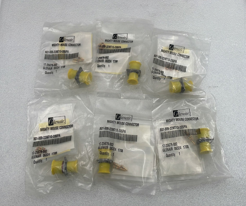 [LOT 6 PCS] Glenair 801-009-22MT13-205PA Mighty Mouse Connector