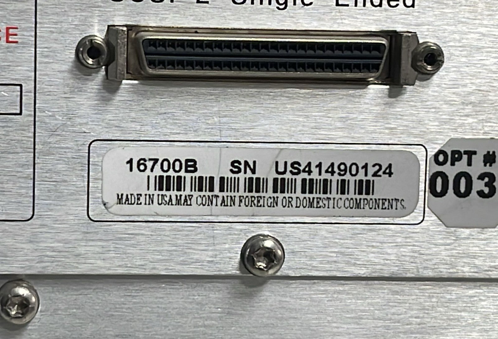 Agilent 16700B Logic Analysis System