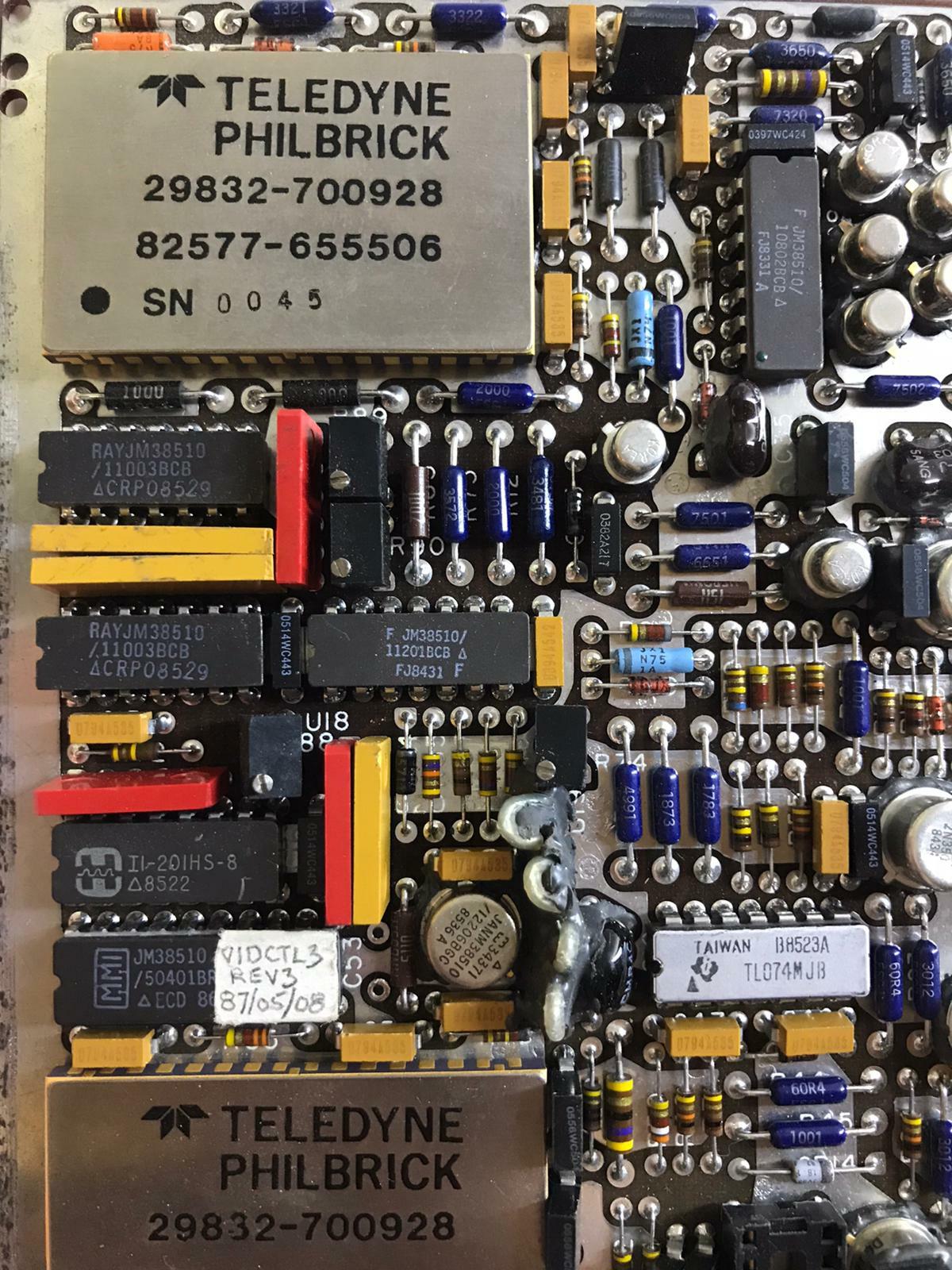 Teledyne Medical Motorola Philbrick Dale CGGJX JM38510 tl074mjb Chip Recovery