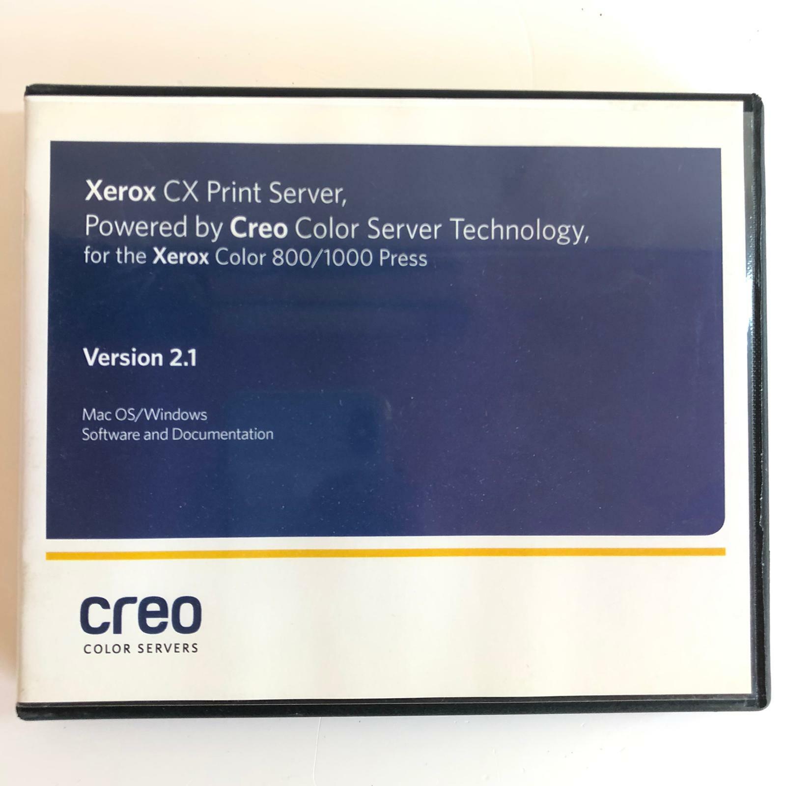 Xerox CX Print Server Creo Color 800/1000 Press Version 2.1 Mac/OS