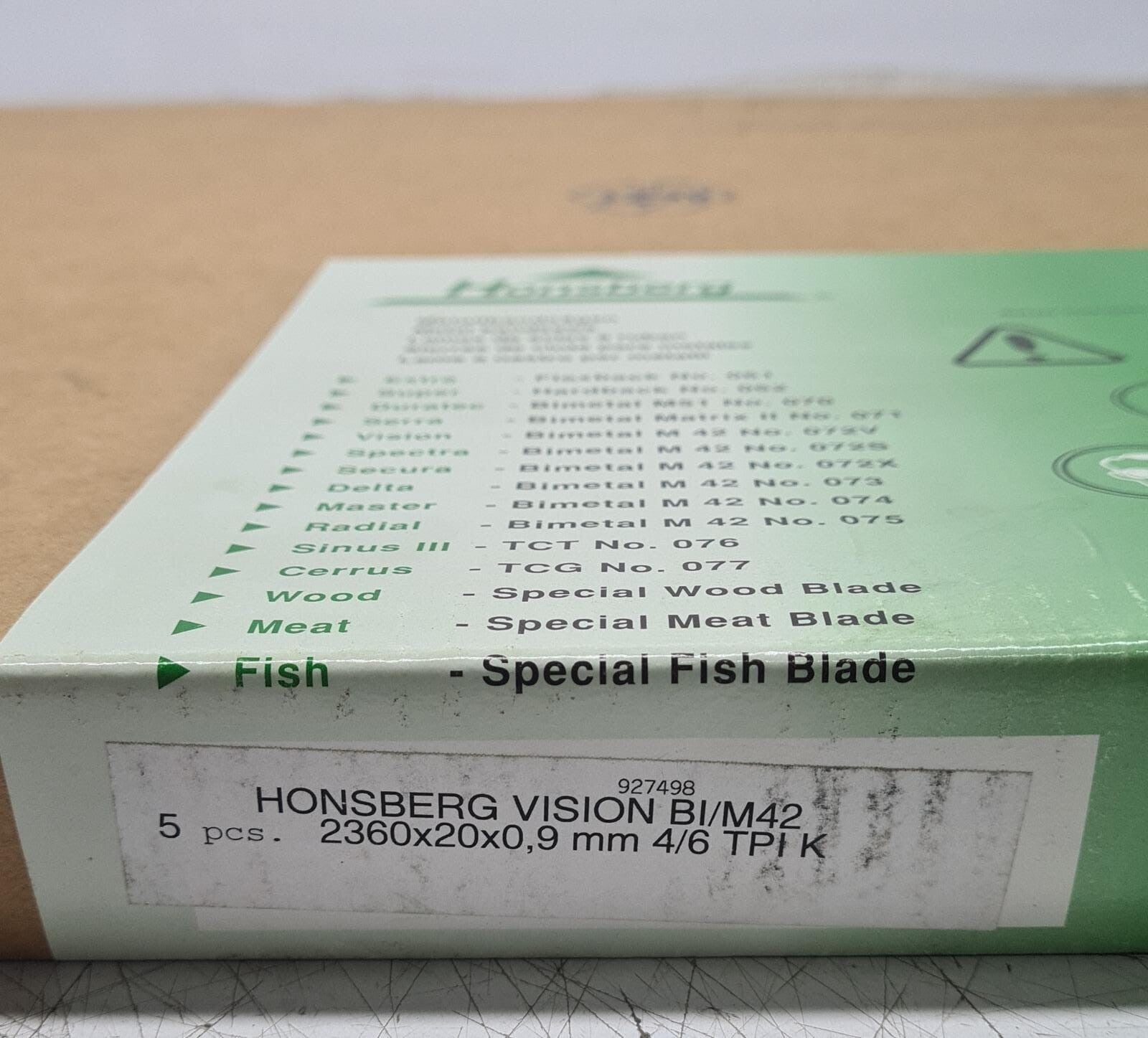 [5 PCS] NEW- Honsberg Spectra M42 Metal Bandsaws Blade BI/M42 4/6 TPI K