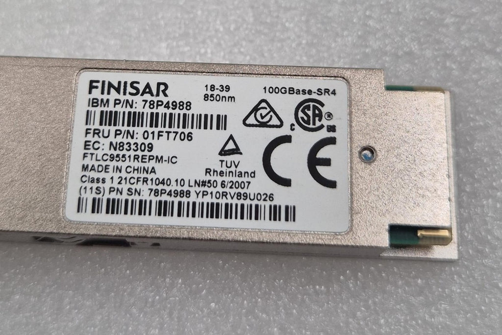 FINISAR IBM 78P4988 01FT706 FTLC9551REPM-IC 100G 850nm Optical Transceiver