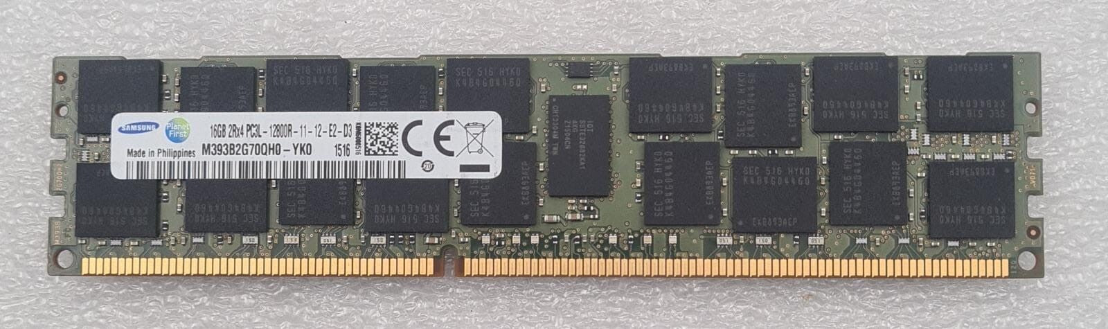 [LOT 4] SAMSUNG M393B2G70QH0-YKO 16GB 2Rx4 PC3-12800R-11-12-E2-D3 Memory RAM