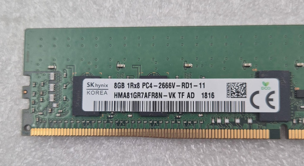 [LOT 6 PCS] SK hynix HMA81GR7AFR8N-VK 8GB 1Rx8 PC4-2666V ECC SERVER Memory RAM