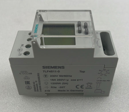 Siemens 7LF4511-0 DIN rail timer side view