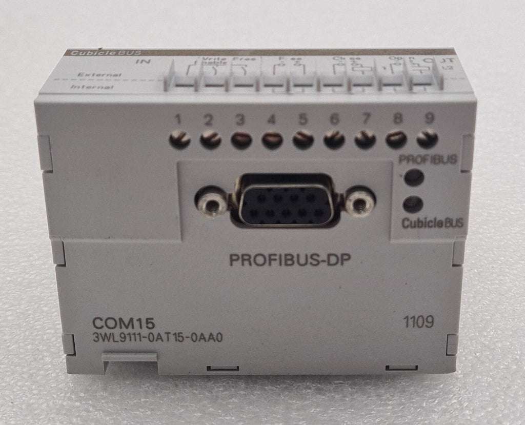 NEW Siemens COM15 3WL9111-0AT15-0AA0 PROFIBUS-DP 1109 CubicleBUS Circuit Breaker