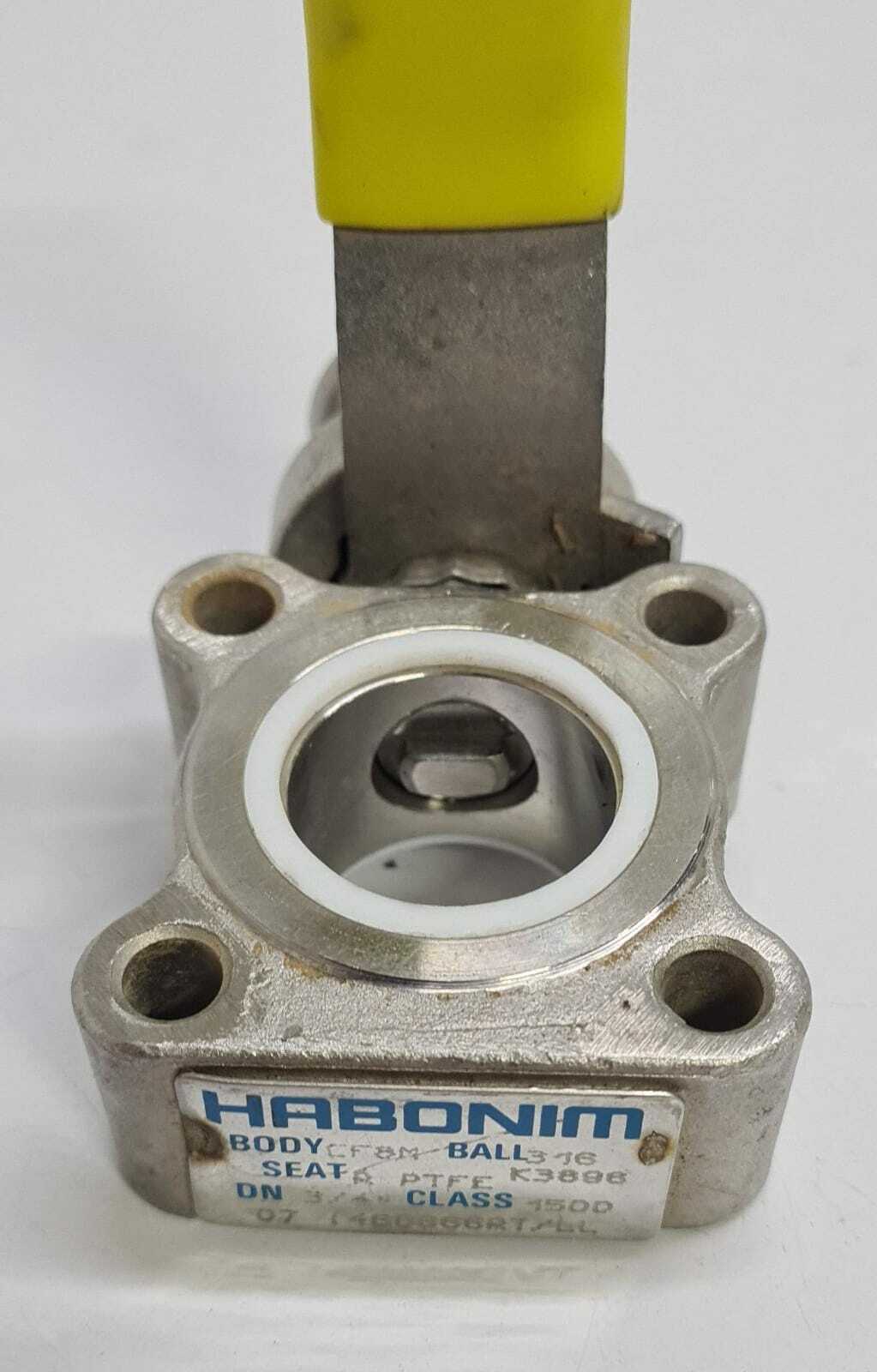 HABONIM Valve CF8M BALL 316 K3896 R PTFE 3/4